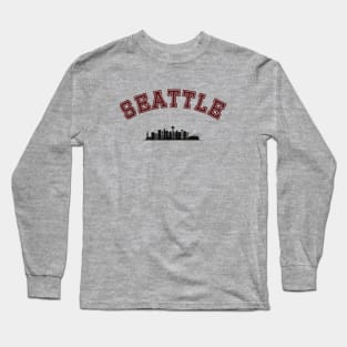 Seattle Skyline Long Sleeve T-Shirt